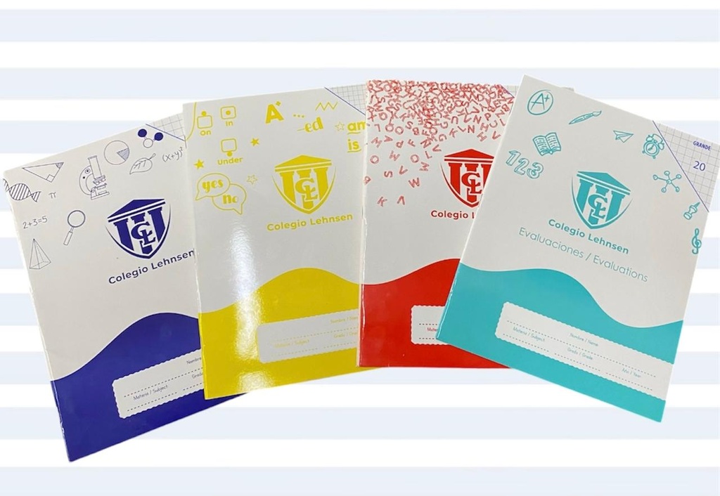 CUADERNO CUADROS GRANDES 20H PEQUEÑO (COLORES)
