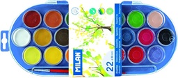 [3CLEAC22CL] ACUARELAS 22 COLORES SEMI HUMEDAS
